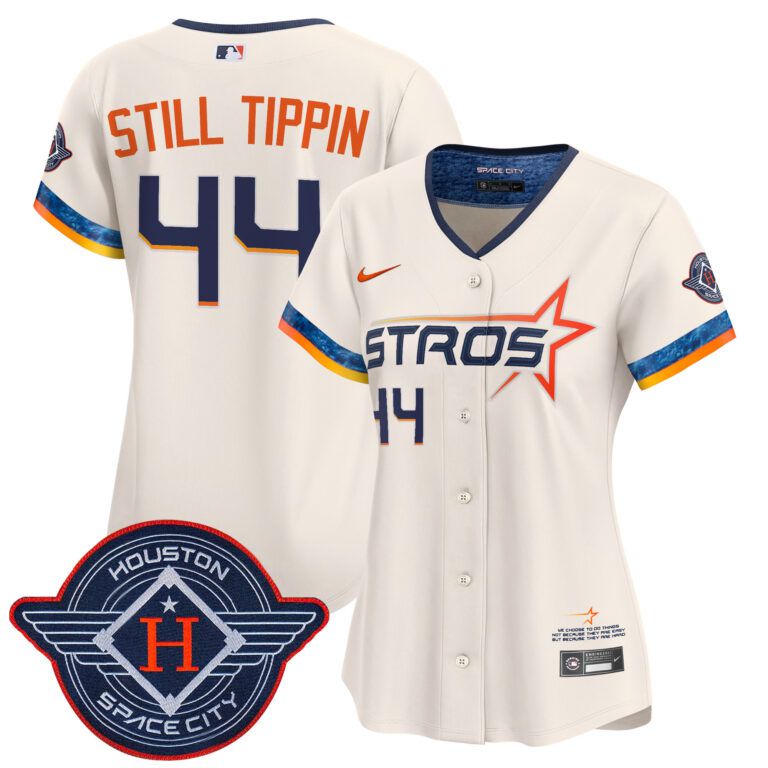 Women Houston Astros 44 Still Tippin cream 2025 City Connect Vapor Limited Stitched Jersey